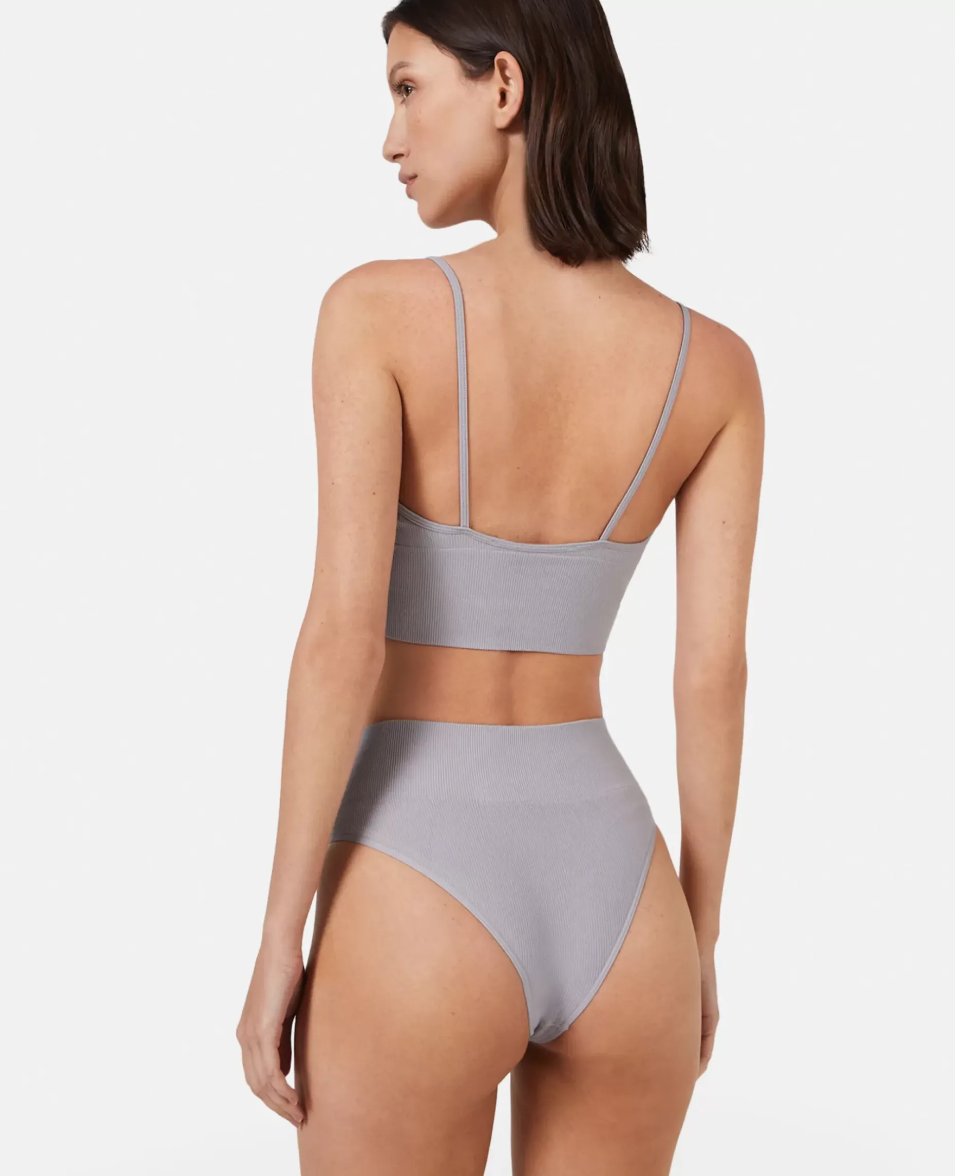 Logo Seamless High Leg High Waist Briefs