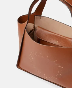 Logo Studded Grainy Alter Mat Tote Bag