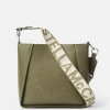 Logo Studded Grainy Alter Mat Shoulder Bag