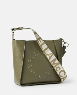Logo Studded Grainy Alter Mat Shoulder Bag