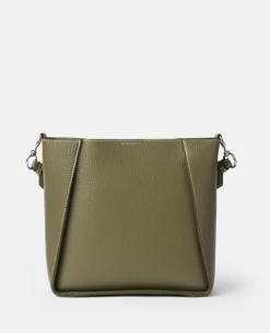Logo Studded Grainy Alter Mat Shoulder Bag
