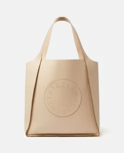 Logo Studded Grainy Alter Mat Square Tote Bag