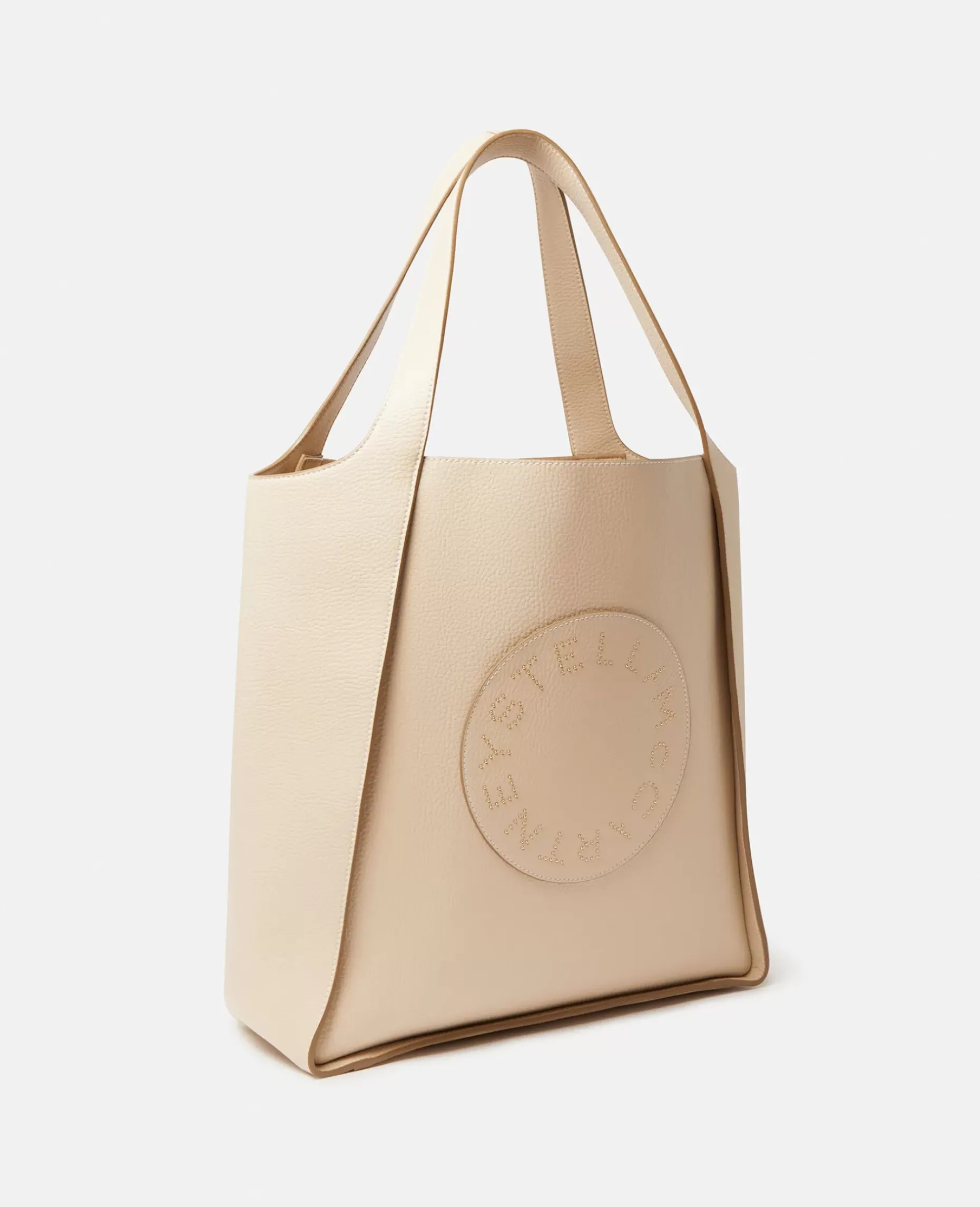 Logo Studded Grainy Alter Mat Square Tote Bag