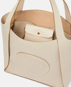 Logo Studded Grainy Alter Mat Square Tote Bag
