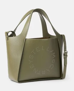 Logo Studded Grainy Alter Mat Crossbody Bag