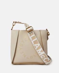 Logo Studded Grainy Alter Mat Shoulder Bag