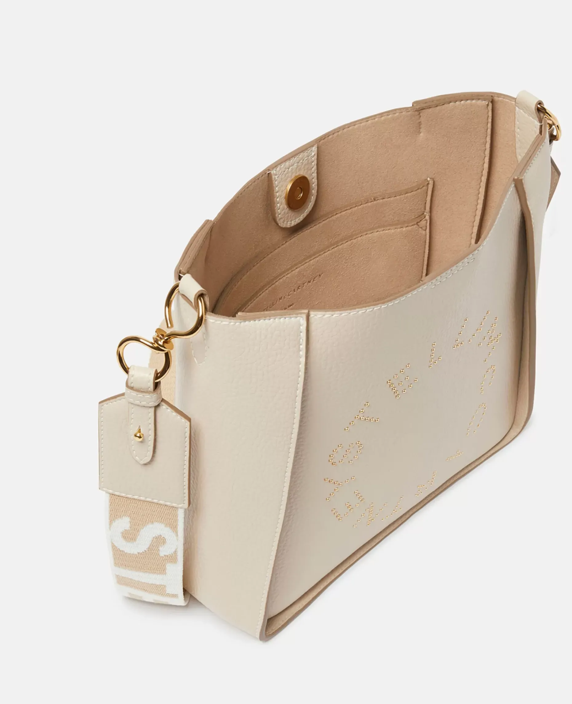 Logo Studded Grainy Alter Mat Shoulder Bag