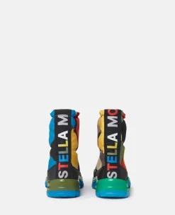 Logo Tape Smudge Print Padded Wellies