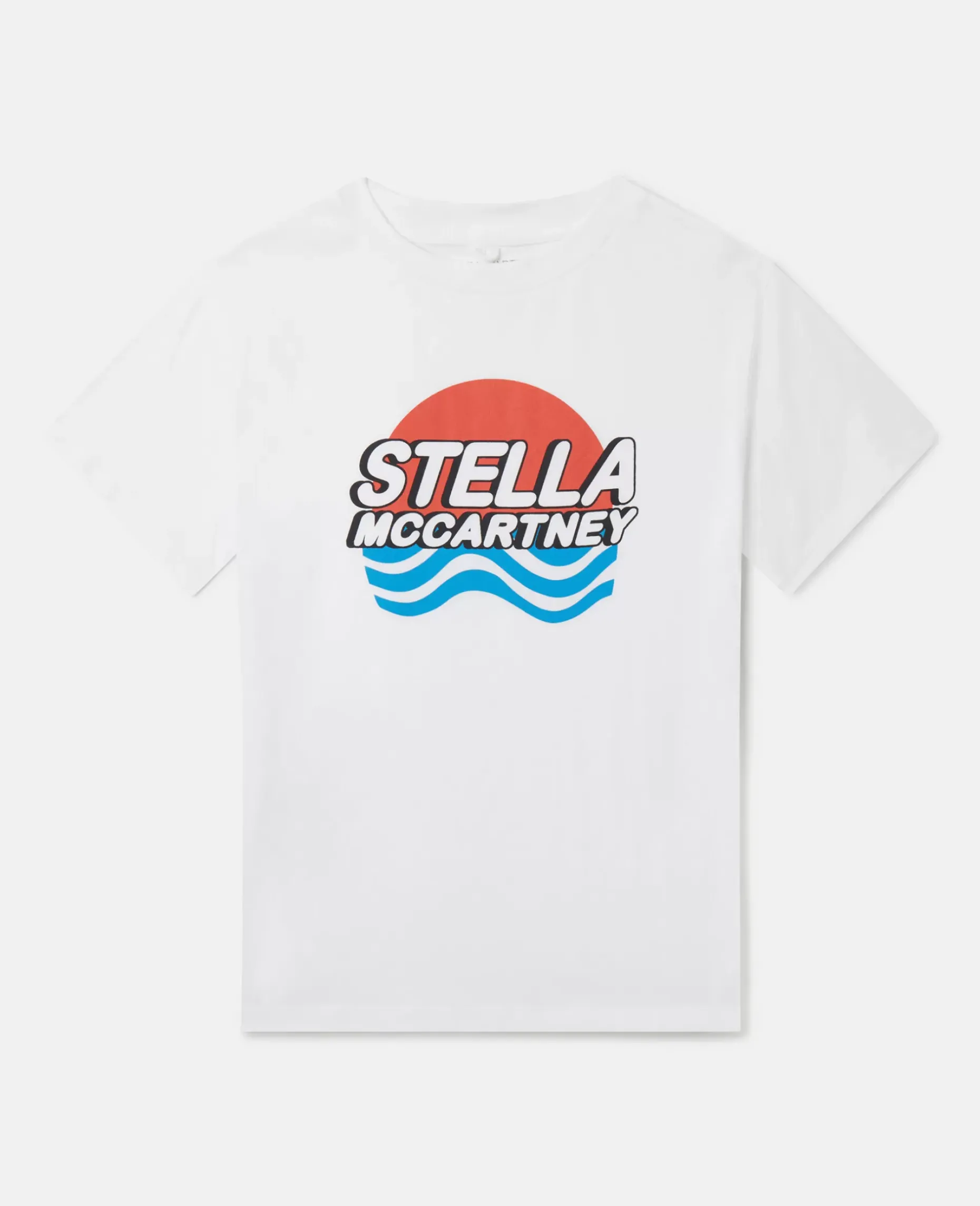Logo Waves Print T-Shirt