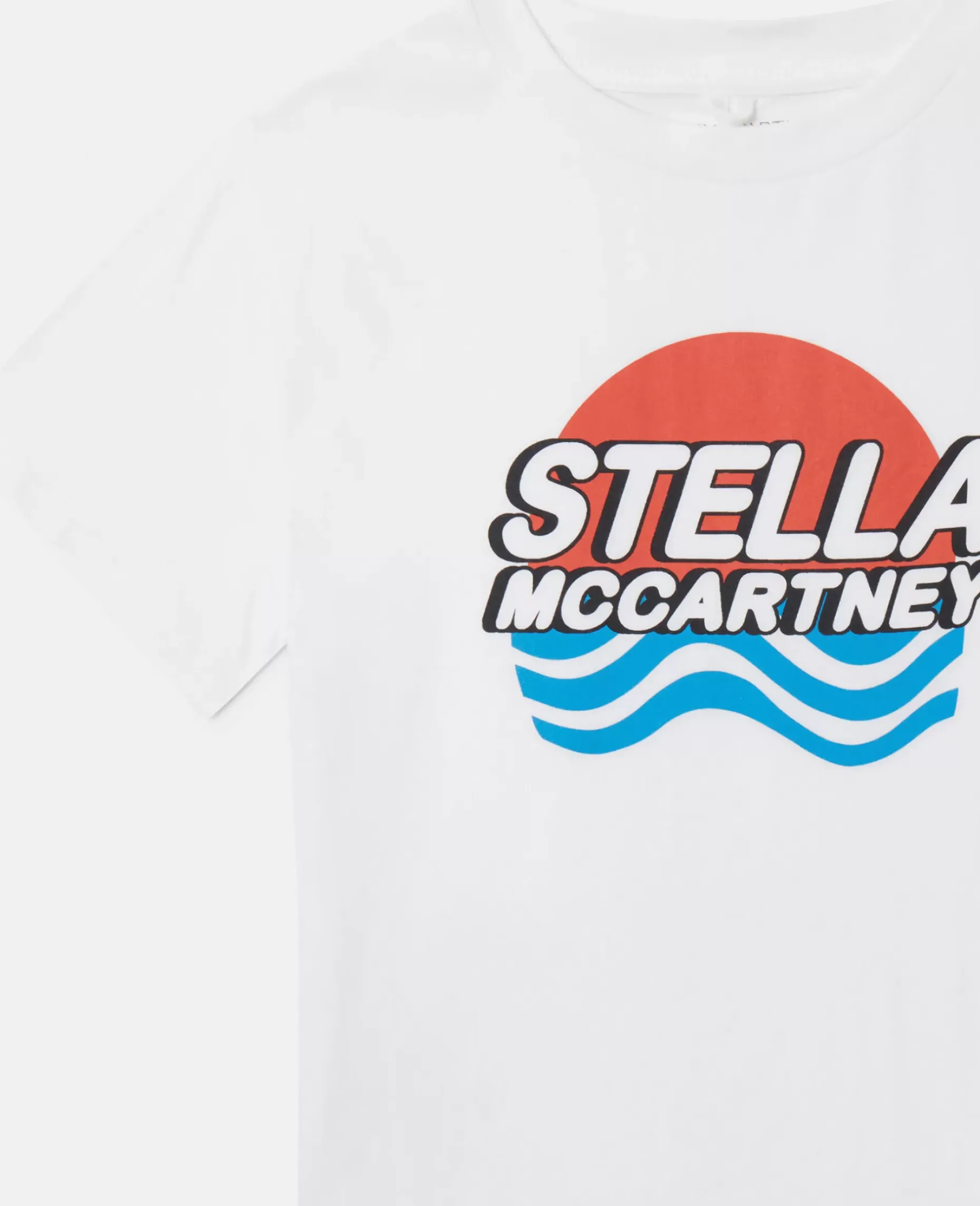 Logo Waves Print T-Shirt