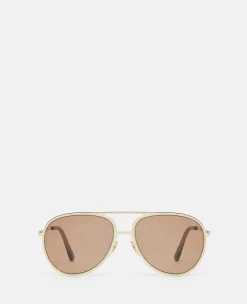 Metal Aviator Sunglasses