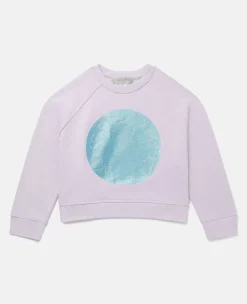 Metallic Logo Disc Sweatshirt