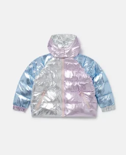 Metallic Puffer Coat