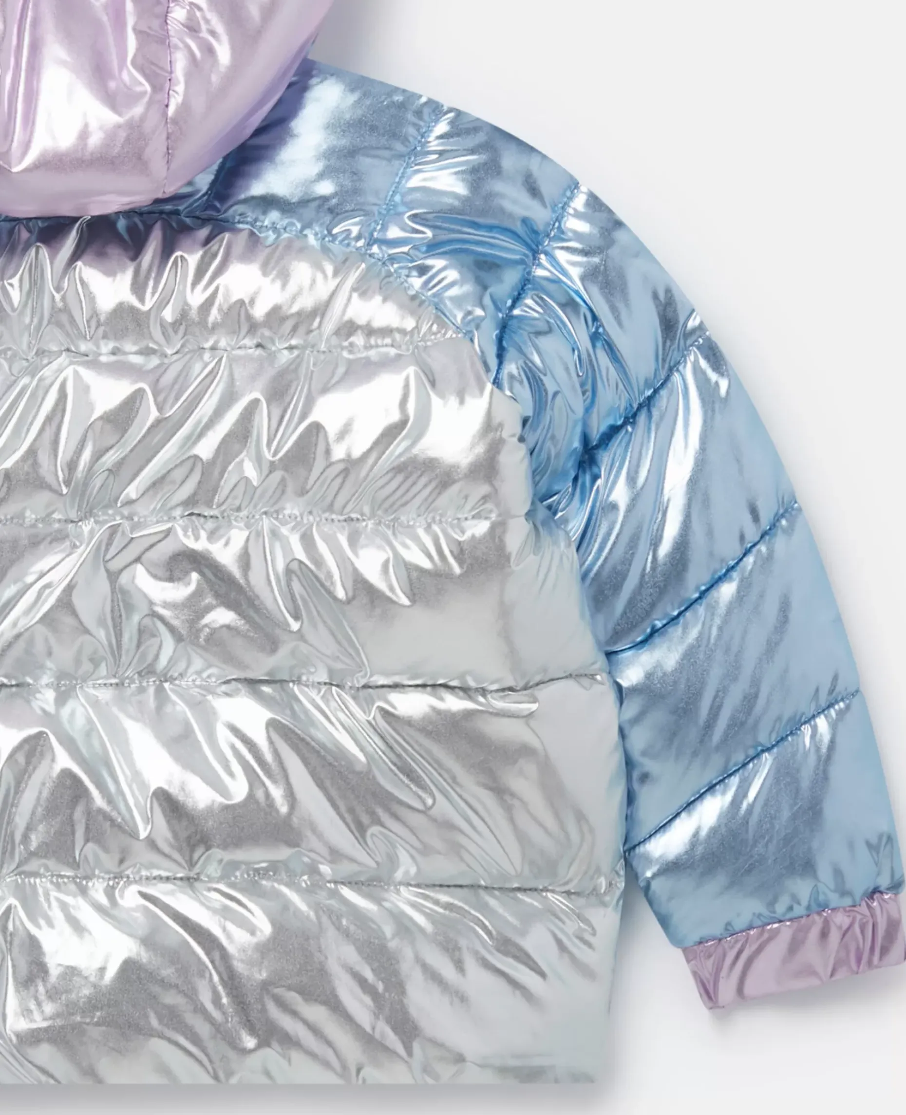 Metallic Puffer Coat