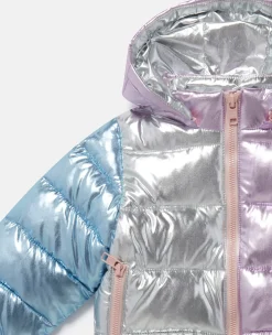 Metallic Puffer Coat