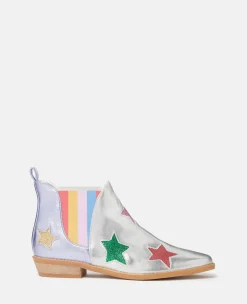 Metallic Stella Star Ankle Boots