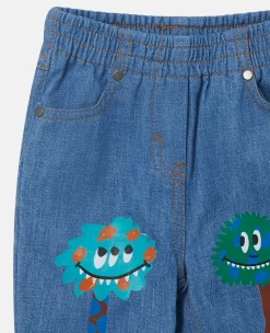 Monster Knee Patch Baby Jeans