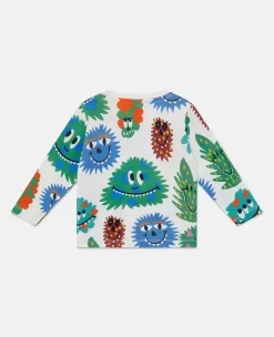 Monster Print Long Sleeve T-Shirt