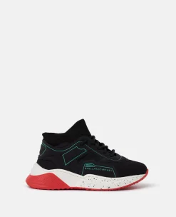 Neon Cage Lace-Up Sock Trainers