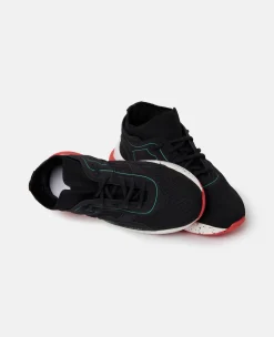 Neon Cage Lace-Up Sock Trainers