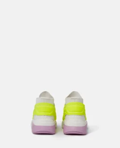 Neon Cage Lace-Up Sock Trainers