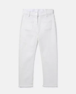 Patch Pocket Straight Leg Jeans