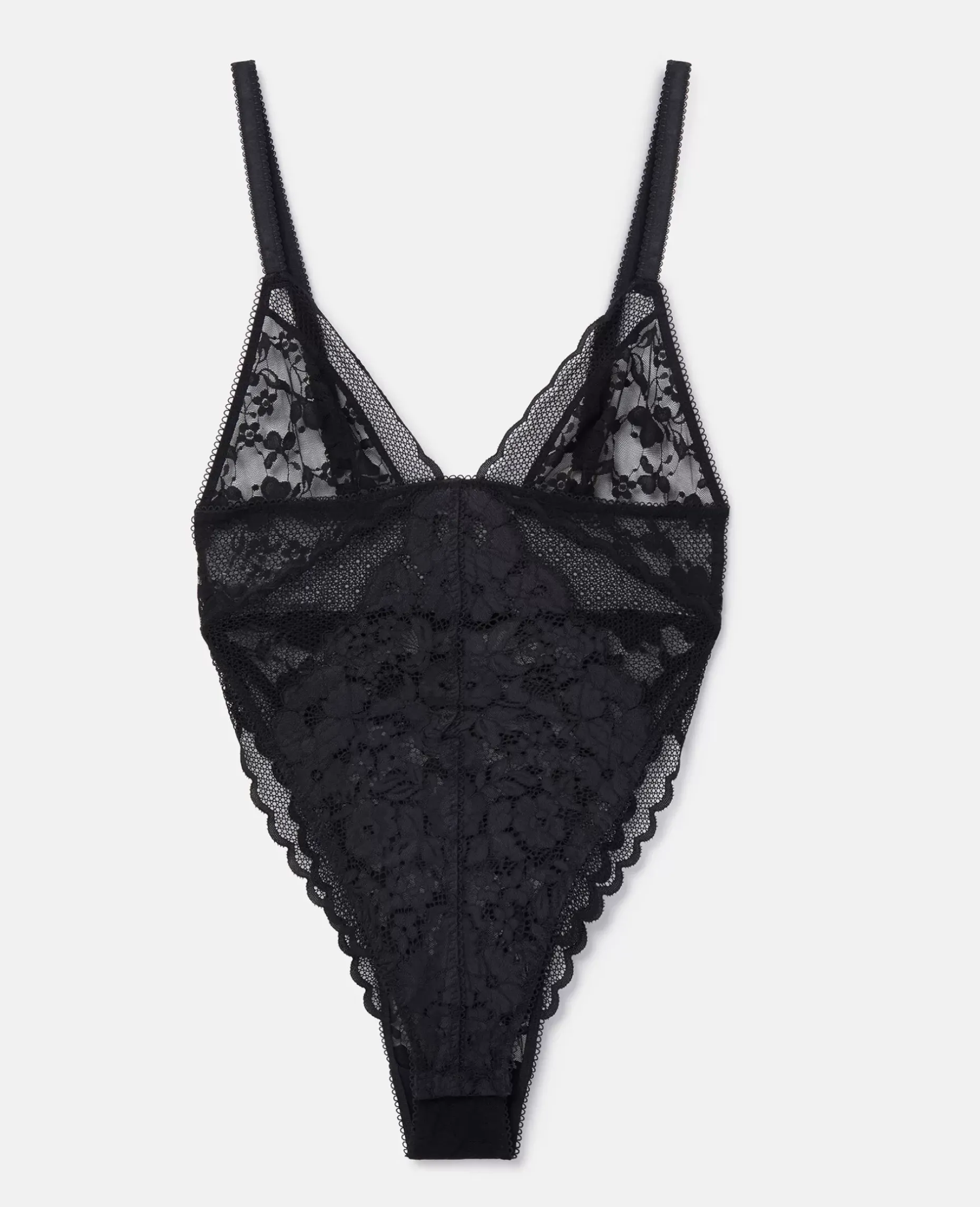 Patchwork Lace High Leg Bodysuit