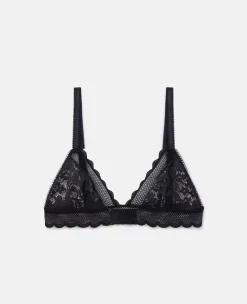 Patchwork Lace Soft Cup Bra