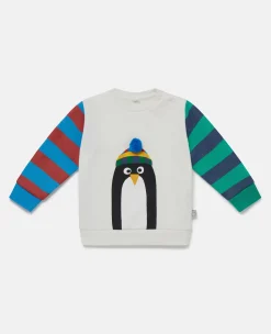 Penguin Motif Long Sleeve T-Shirt