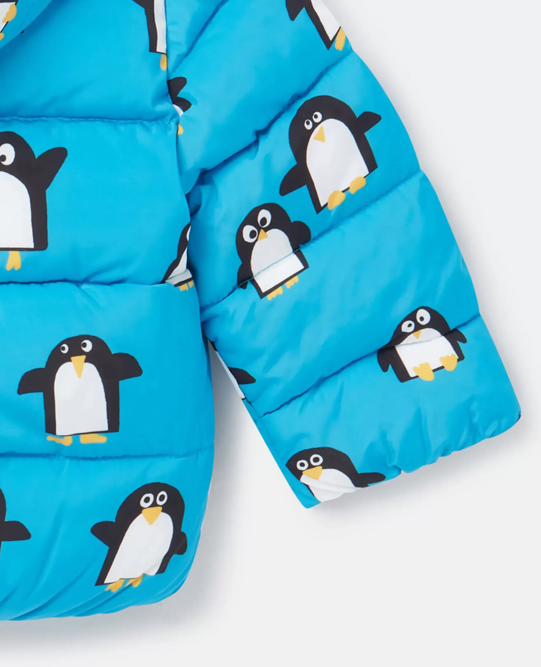 Penguin Print Puffer Coat