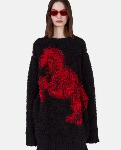 Pixel Horse Jacquard Knit Jumper