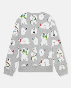 Polar Bear Print Sweatshirt
