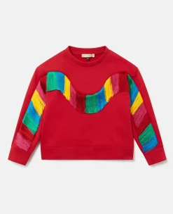 Rainbow Fringed Sweatshirt