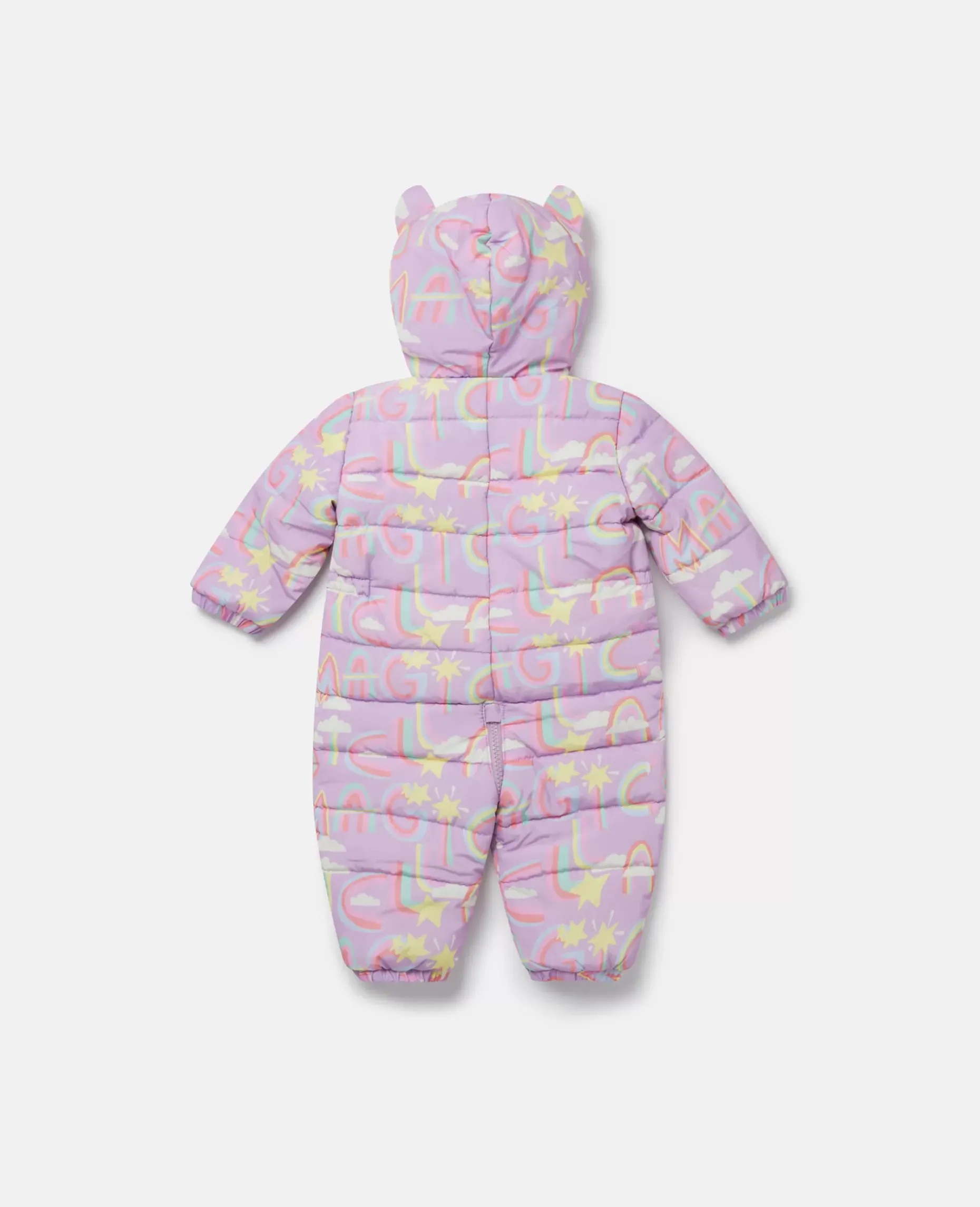 Rainbow Magic Print Hooded Pramsuit