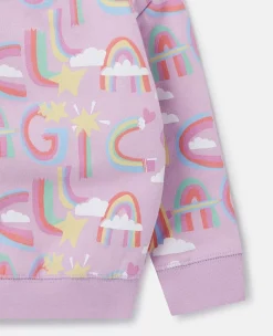 Rainbow Magic Print Sweatshirt