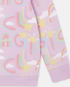 Rainbow Magic Print Sweatshirt
