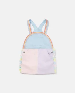 Rainbow Patchwork Dungaree Dress