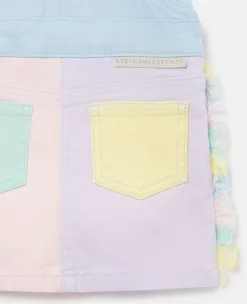 Rainbow Patchwork Dungaree Dress
