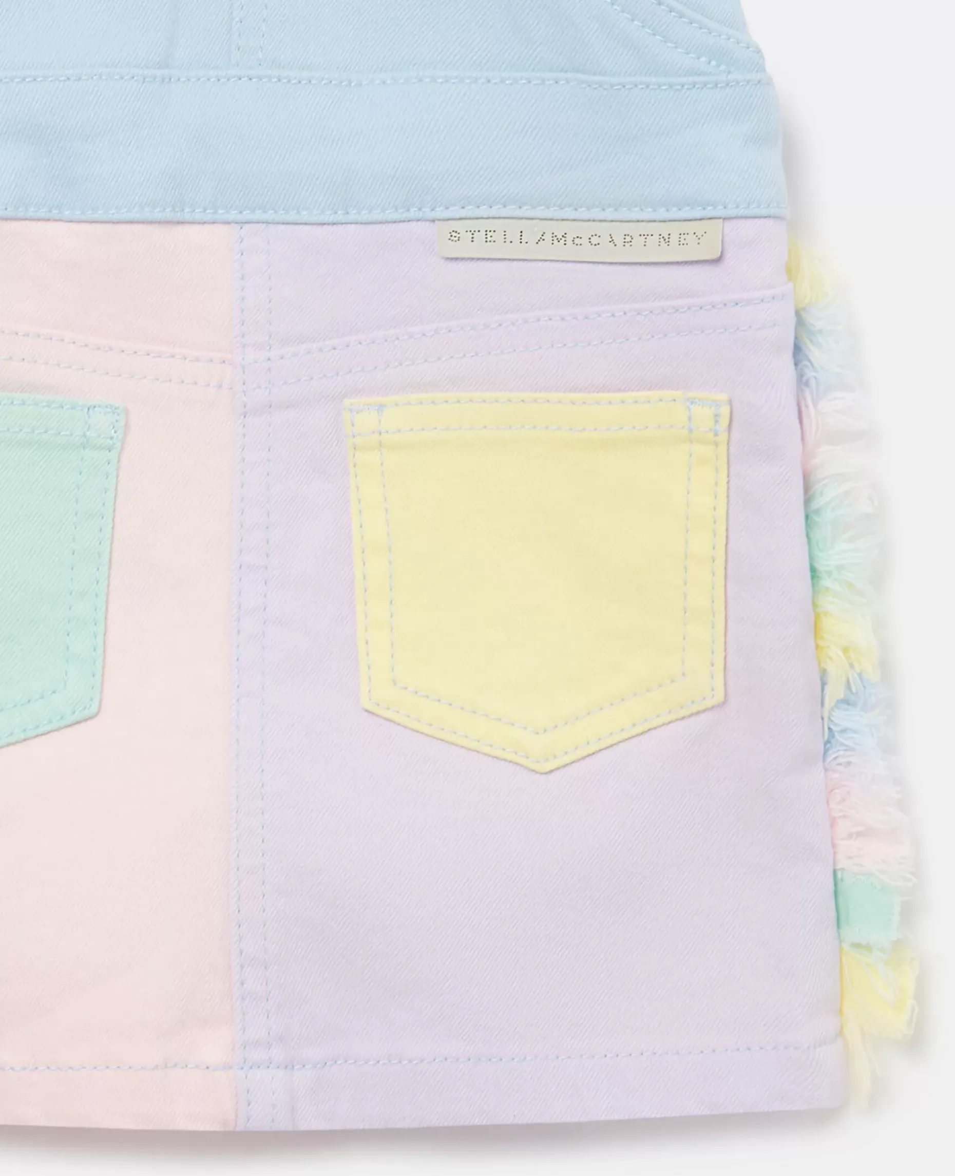 Rainbow Patchwork Dungaree Dress