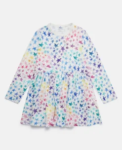 Rainbow Star Doodle Skater Dress