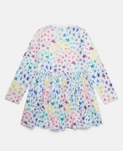 Rainbow Star Doodle Skater Dress