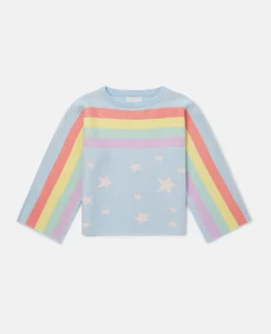 Rainbow Star Print Jumper