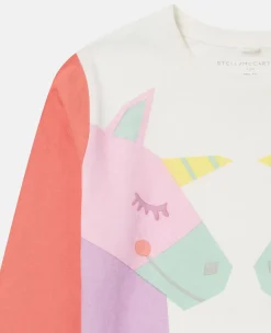 Rainbow Unicorn Print Long Sleeve T-Shirt