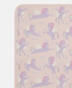 Rainbow Unicorn Print Reversible Blanket