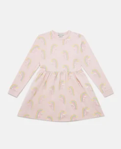 Rainbow Unicorn Print Skater Dress