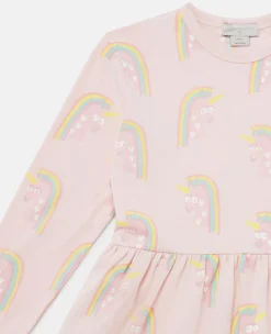 Rainbow Unicorn Print Skater Dress