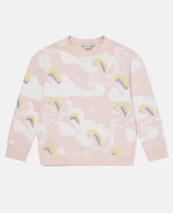 Rainbow Unicorn Print Sweatshirt