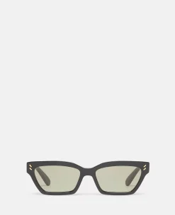 Rectangular Cat-Eye Sunglasses