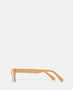 Rectangular Cat-Eye Sunglasses