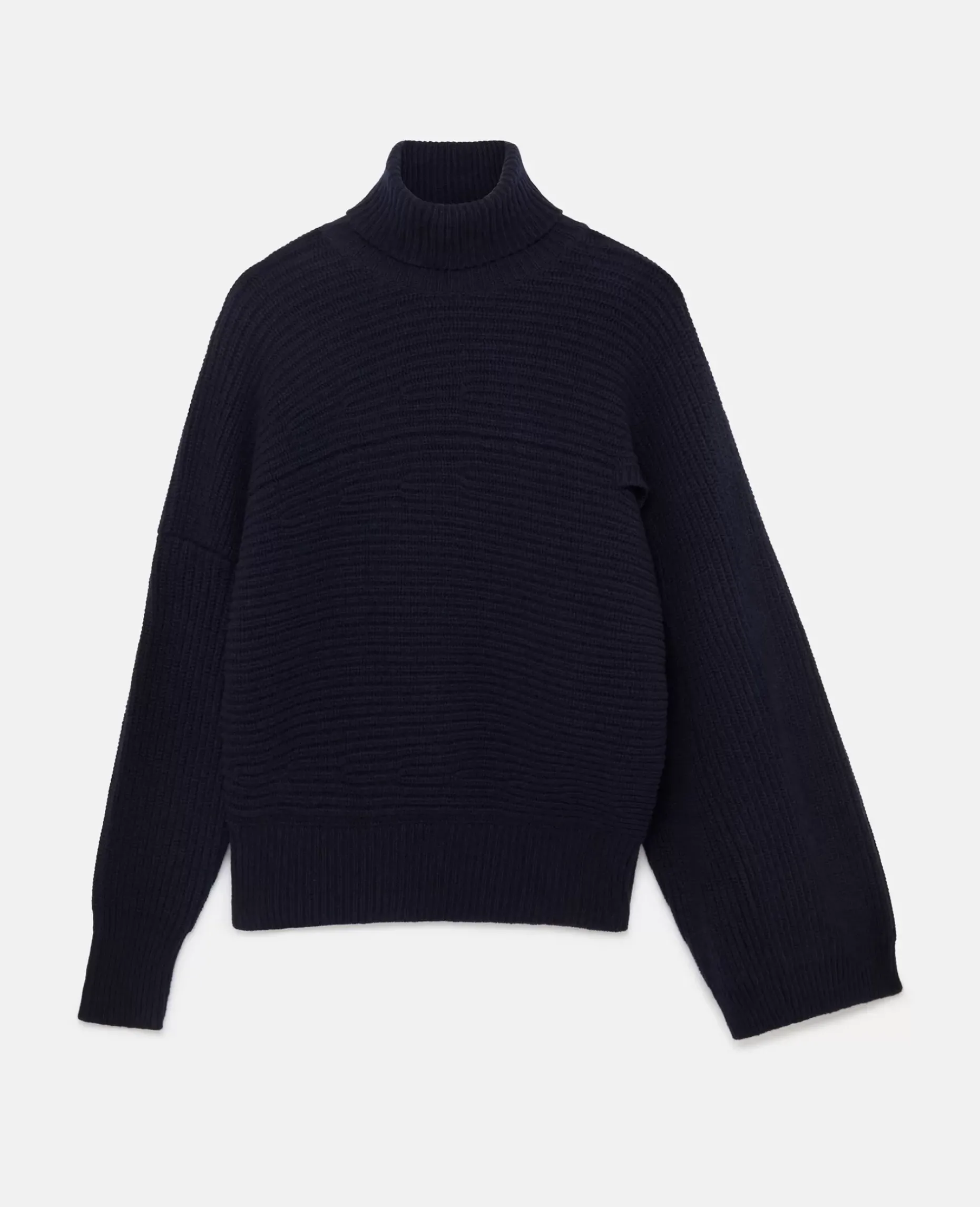 Rib-Knit Regenerated Cashmere Cape Jumper